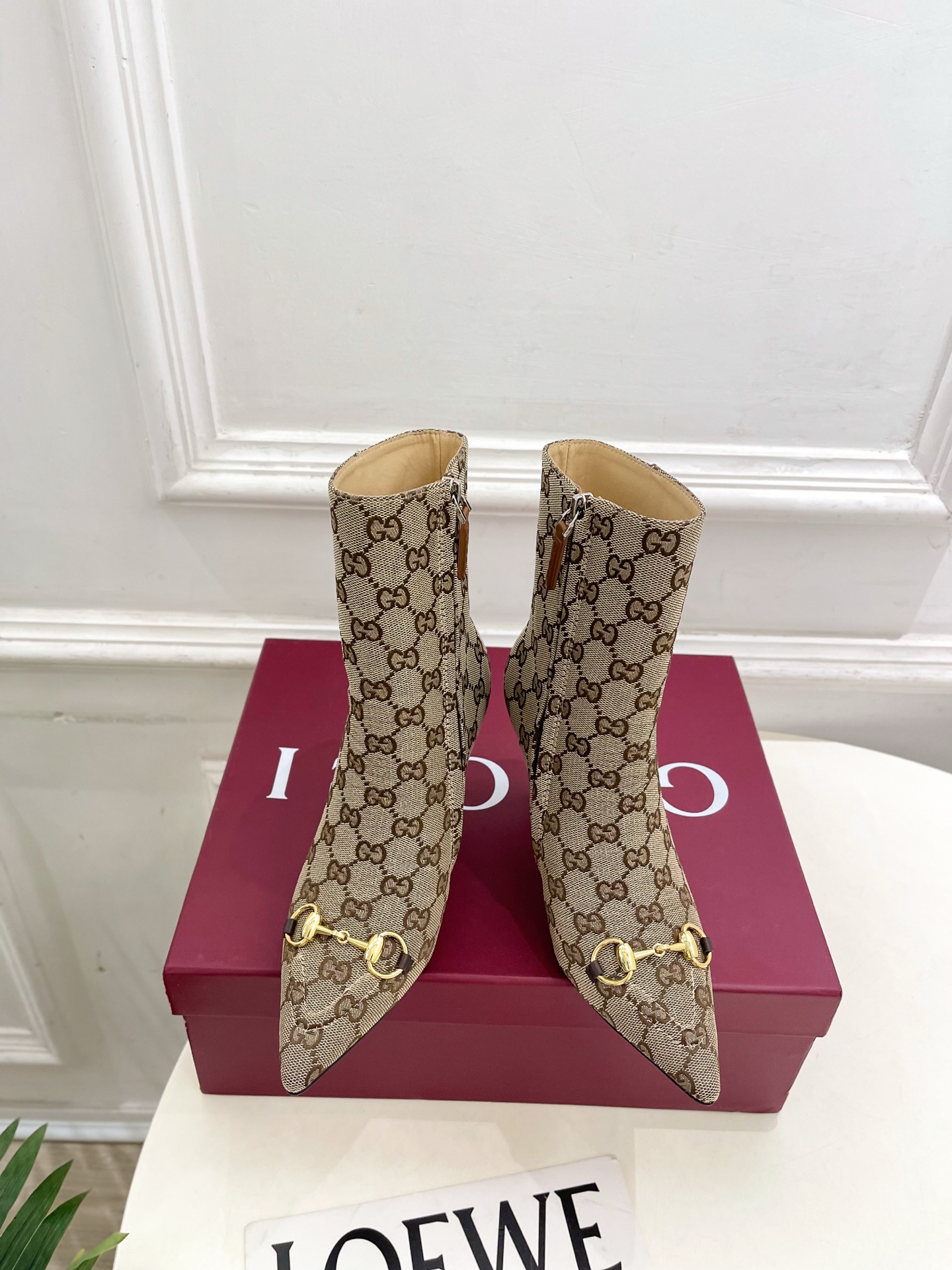 GUCCI グッチ ブーツ ヒール付きブーツ プラットフォーム ベージュ 全1色