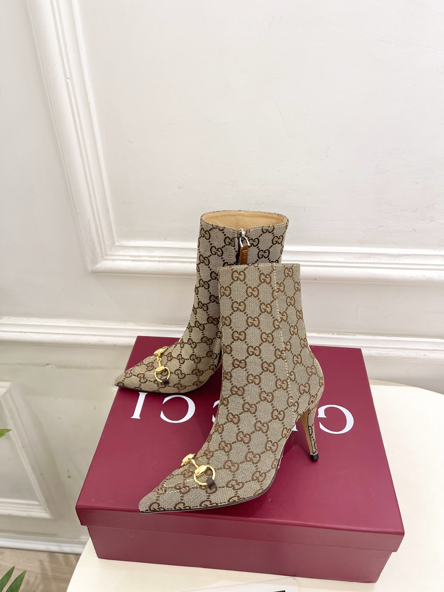 GUCCI グッチ ブーツ ヒール付きブーツ プラットフォーム ベージュ 全1色 - 画像 3