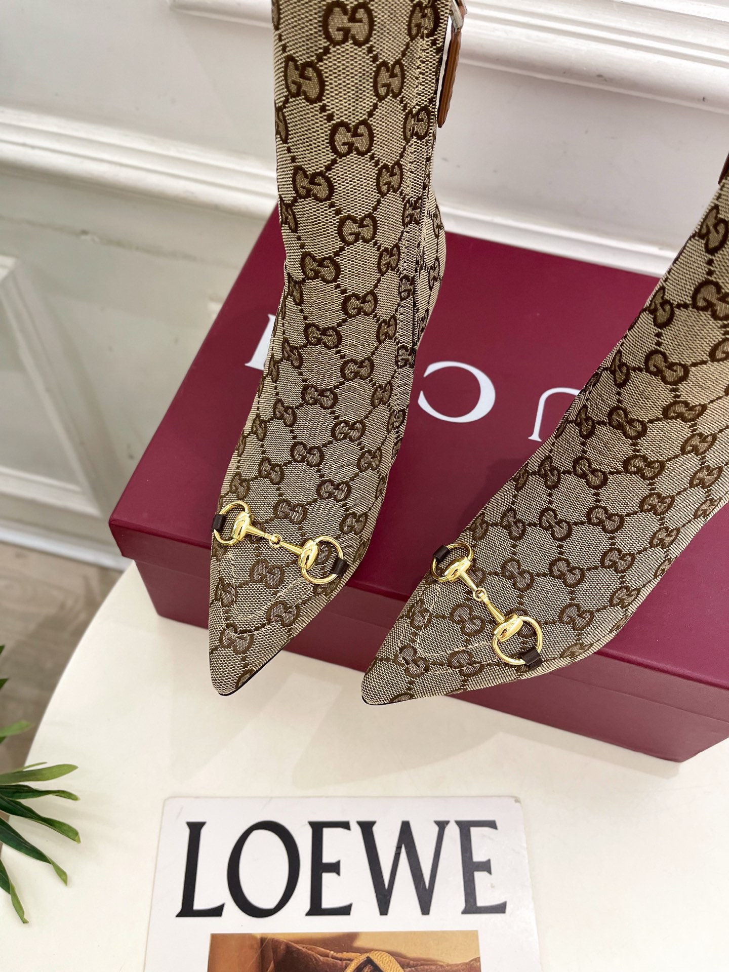 GUCCI グッチ ブーツ ヒール付きブーツ プラットフォーム ベージュ 全1色 - 画像 6