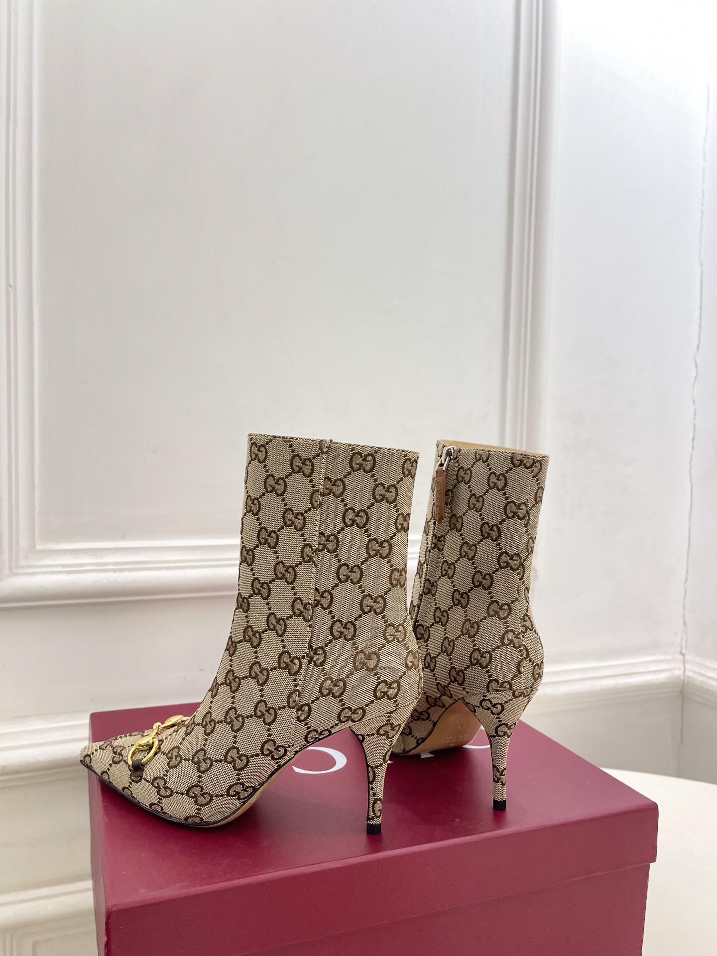 GUCCI グッチ ブーツ ヒール付きブーツ プラットフォーム ベージュ 全1色 - 画像 8