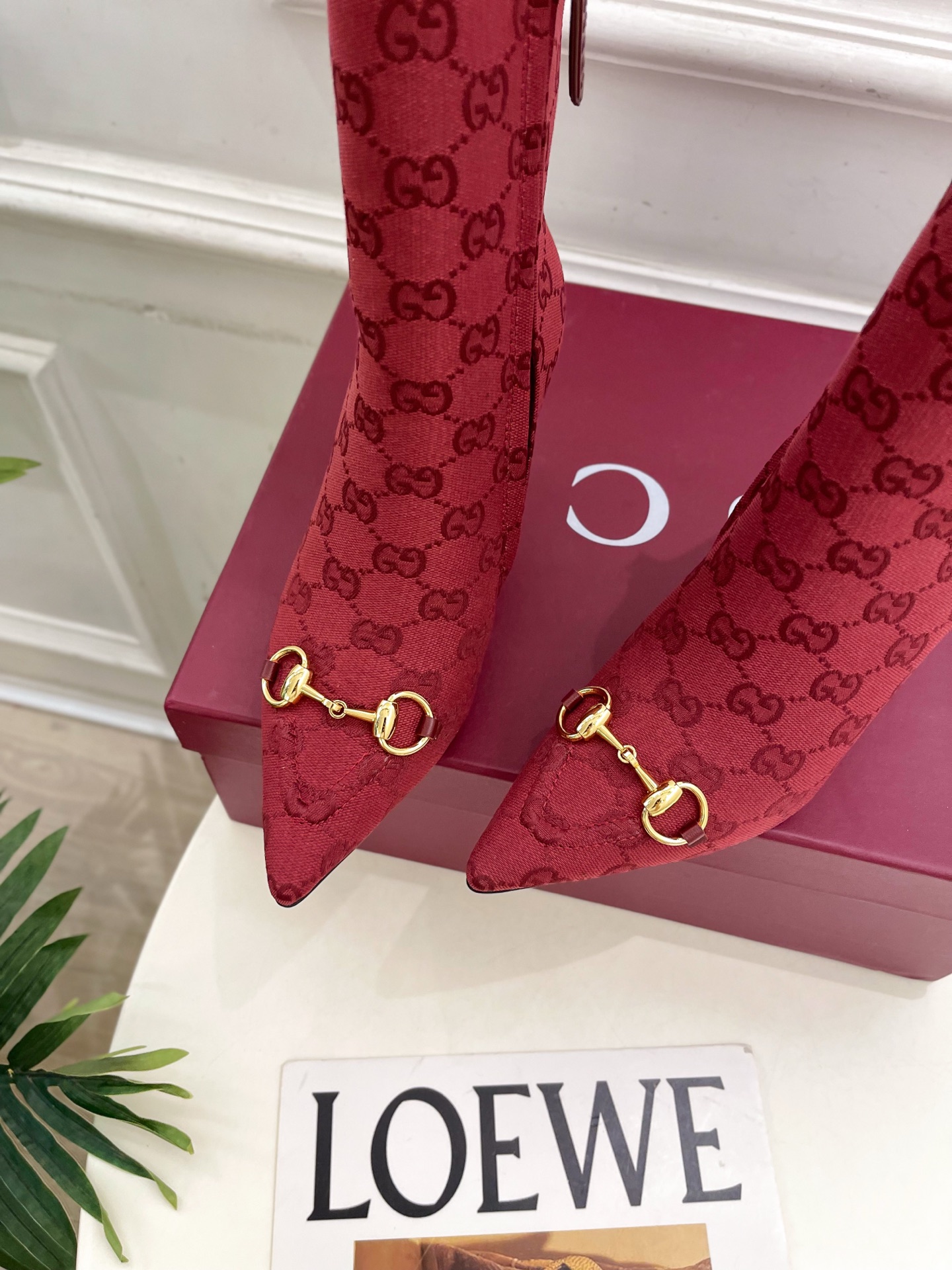 GUCCI グッチ フラットシューズ 本革 通勤 通学 ブラック - 画像 6