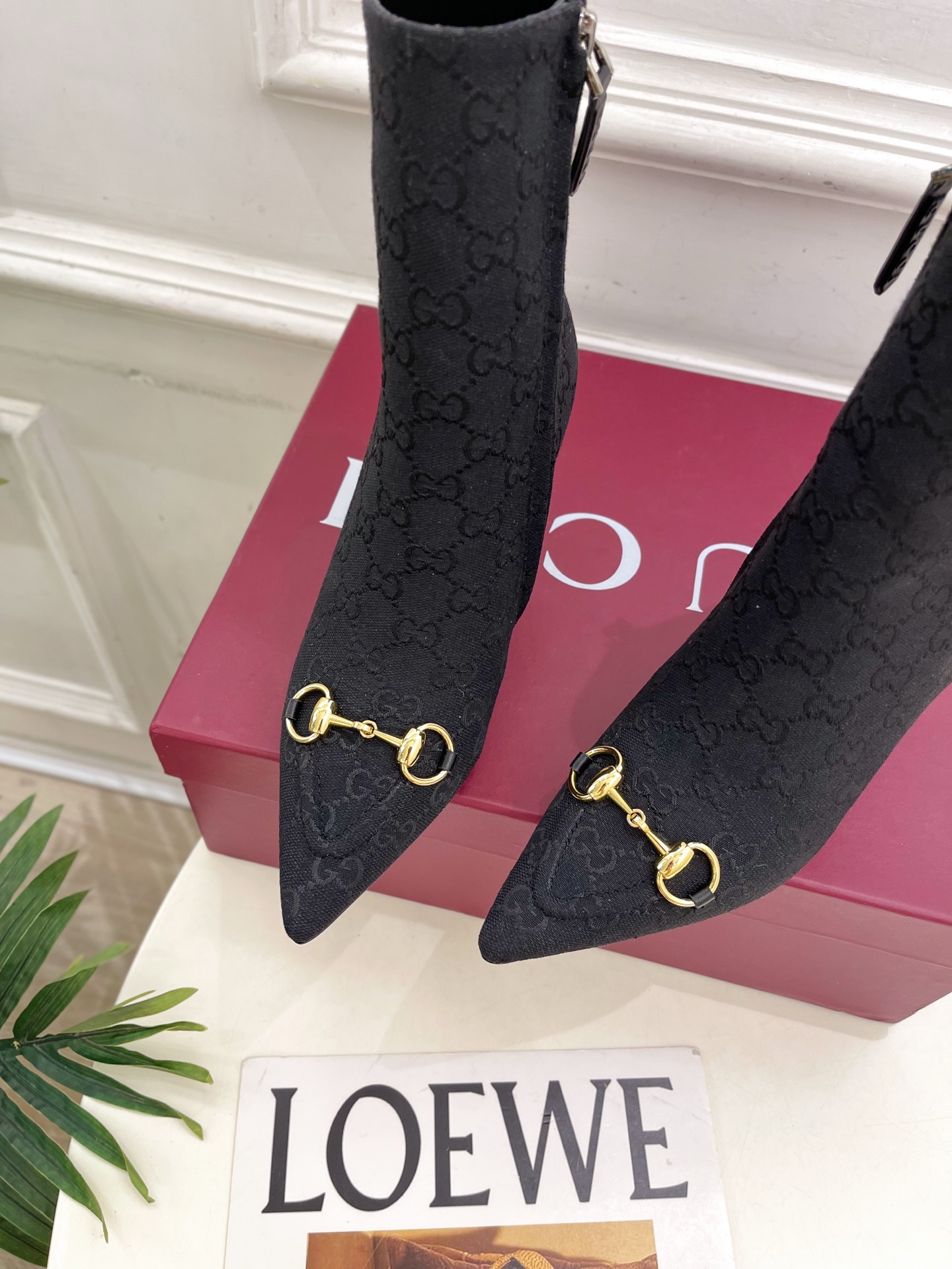 GUCCI グッチ フラットシューズ レディース ハイヒール 黒色 - 画像 6