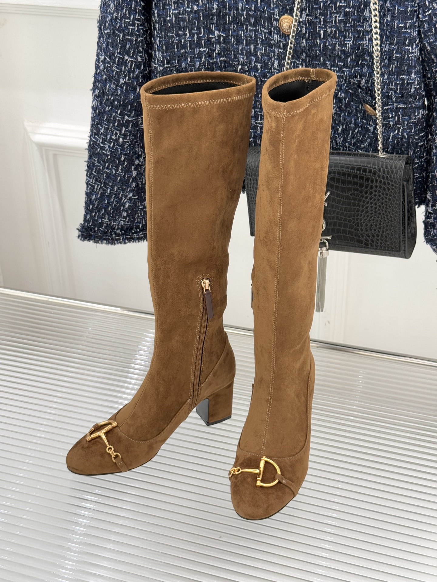 YSL ユニセックス ゴブリンブーツ ブーツ ベージュ - 画像 2