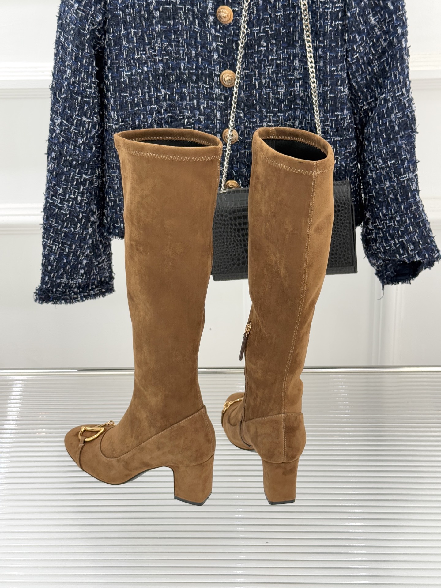 YSL ユニセックス ゴブリンブーツ ブーツ ベージュ - 画像 6