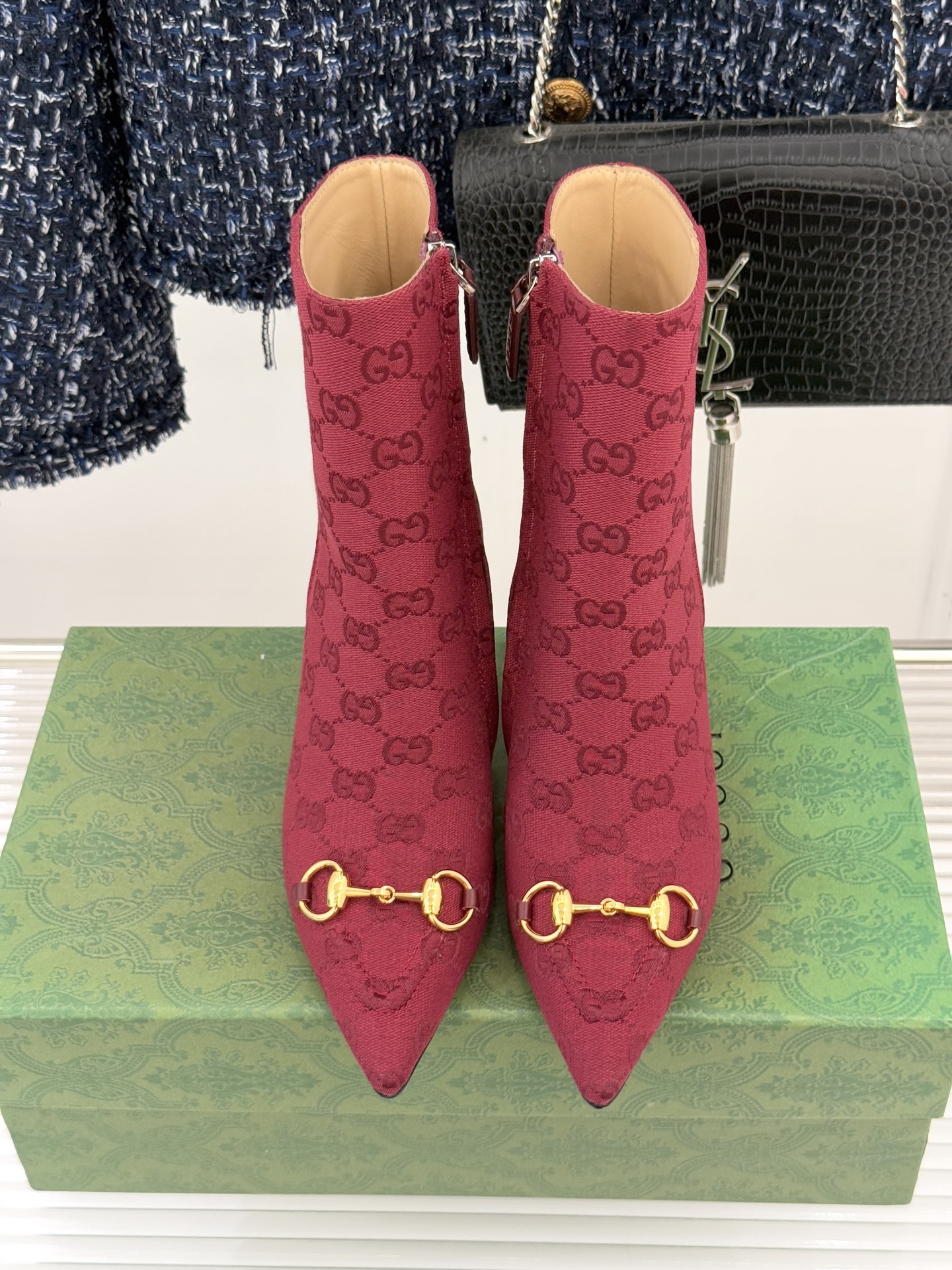 GUCCI グッチ フラットシューズ 本革 キャットウォーク レディース ブラック - 画像 4