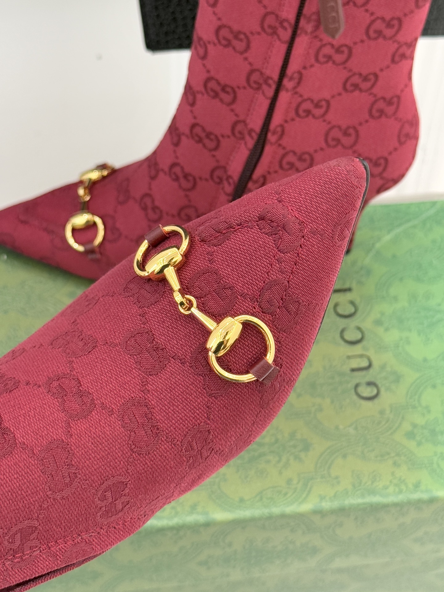 GUCCI グッチ フラットシューズ 本革 キャットウォーク レディース ブラック - 画像 7