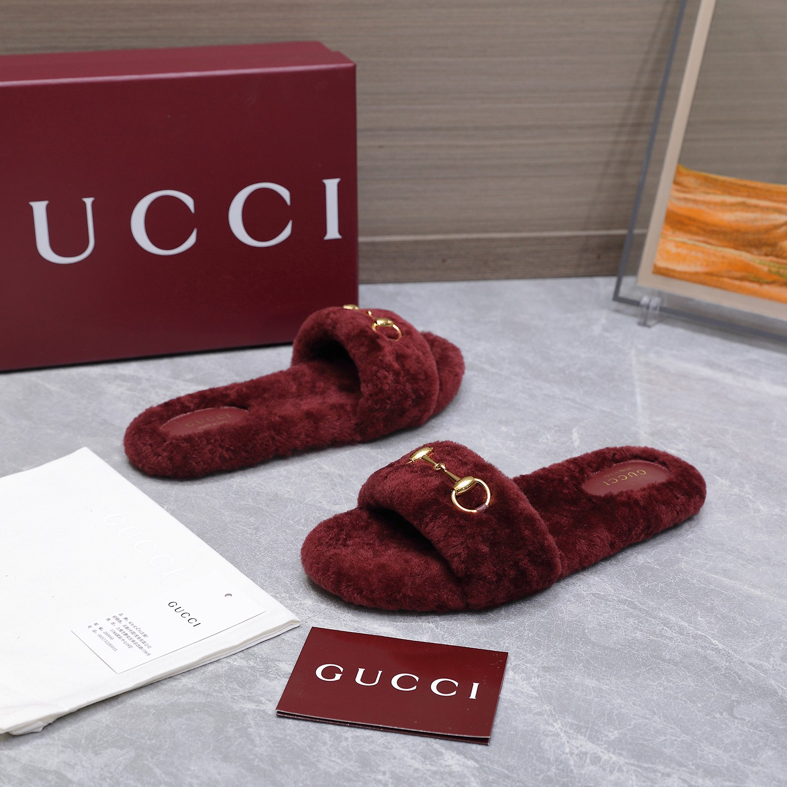 GUCCI グッチ フラットシューズ 本革 軽量 ブラック - 画像 7