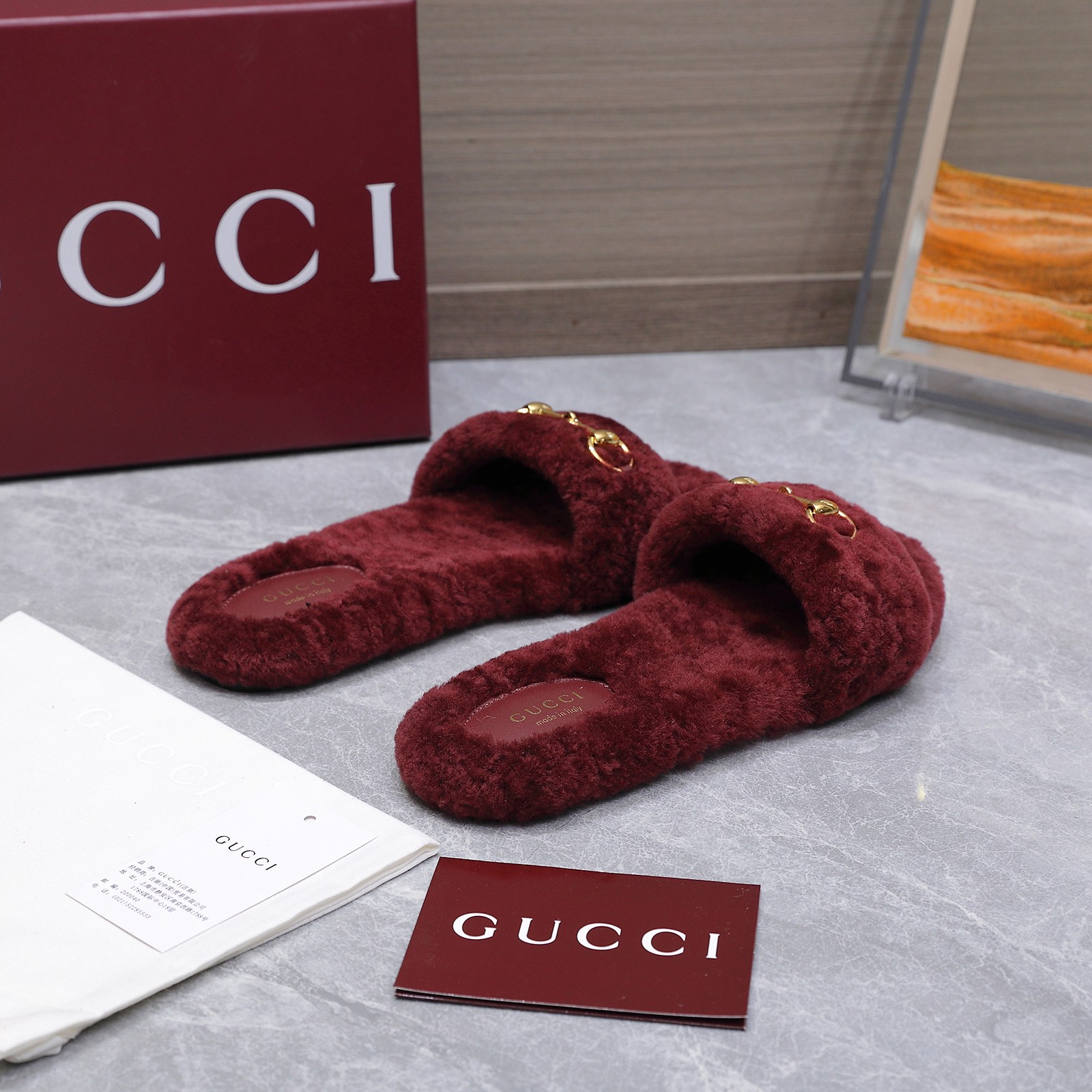 GUCCI グッチ フラットシューズ 本革 軽量 ブラック - 画像 8