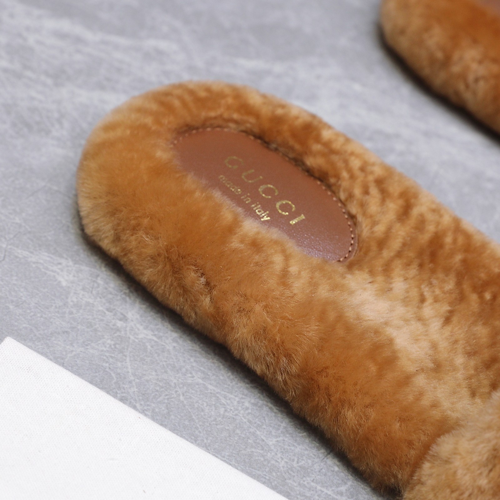 GUCCI グッチ フラットシューズ 本革 プラットフォーム ブラウン - 画像 9