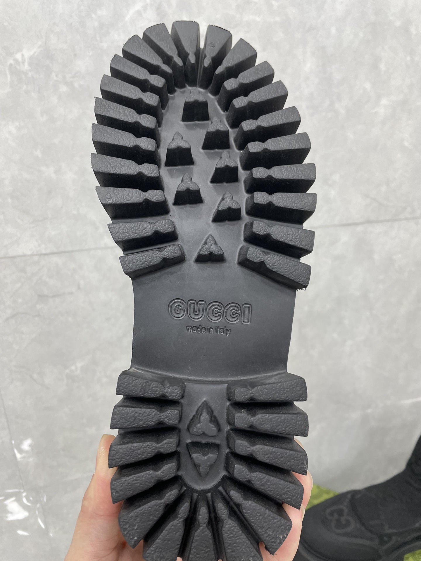 GUCCI グッチ チェルシーブーツ 本革 耐衝撃 ブラック - 画像 9