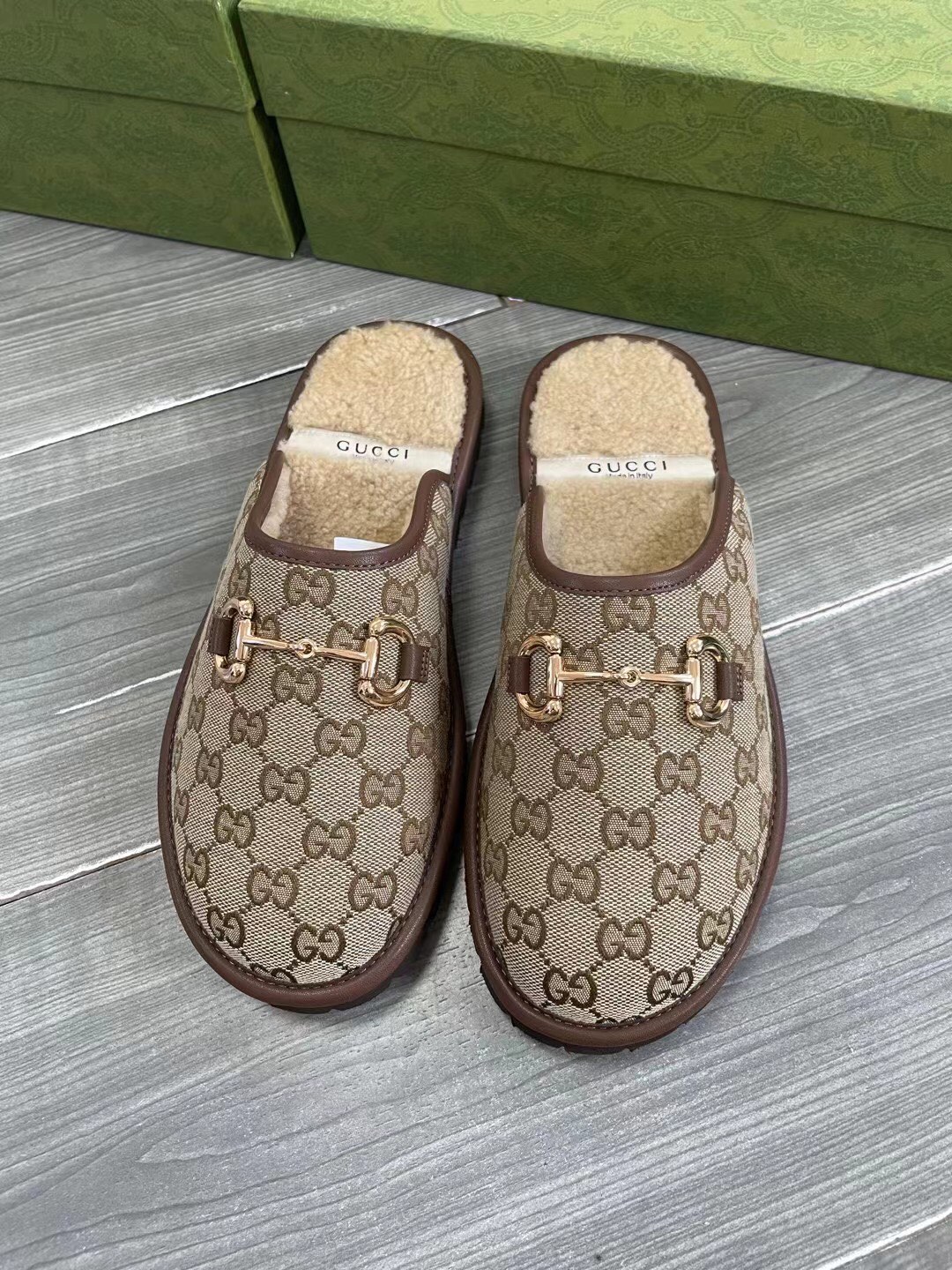 GUCCI グッチ フラットシューズ ワンピース ベージュ 全1色