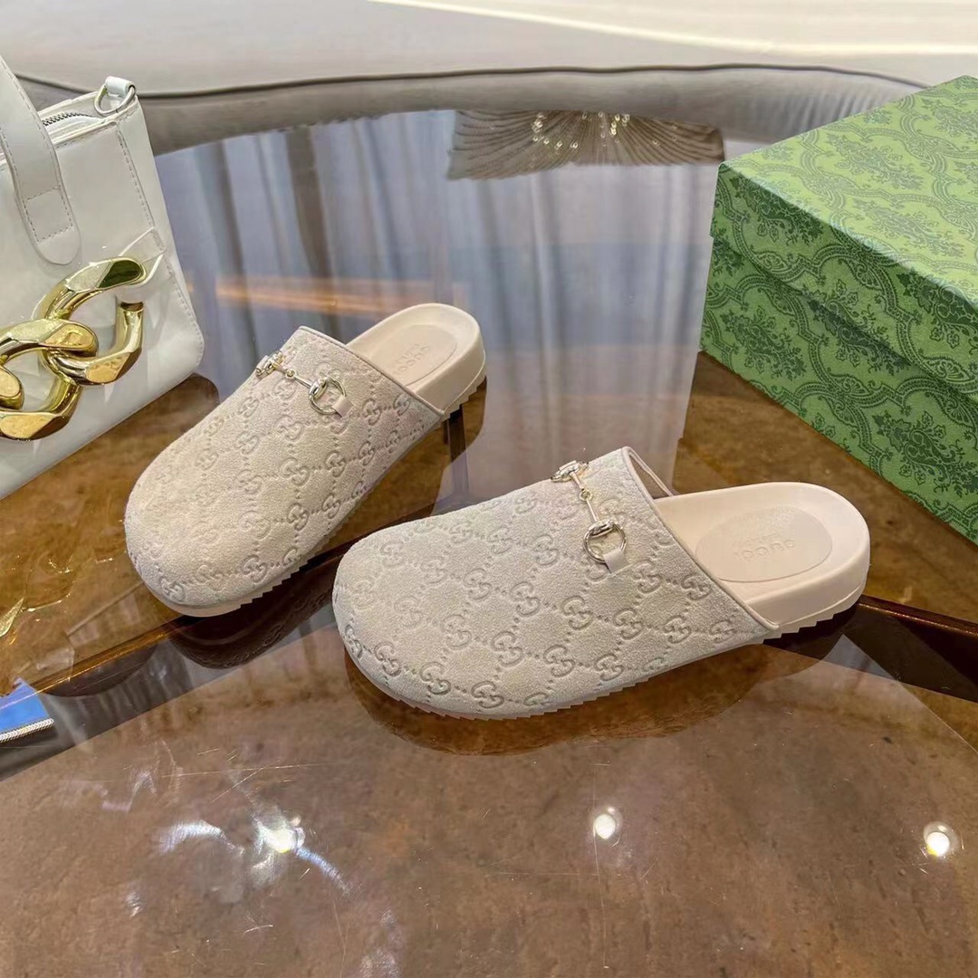 GUCCI グッチ フラットシューズ 本革 軽量 シルク 通勤 全1色 - 画像 4