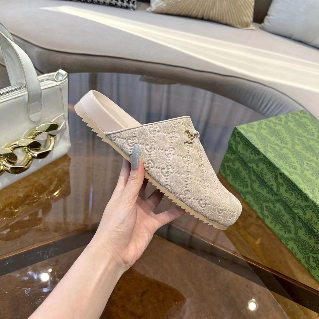 GUCCI グッチ フラットシューズ 本革 軽量 シルク 通勤 全1色 - 画像 6