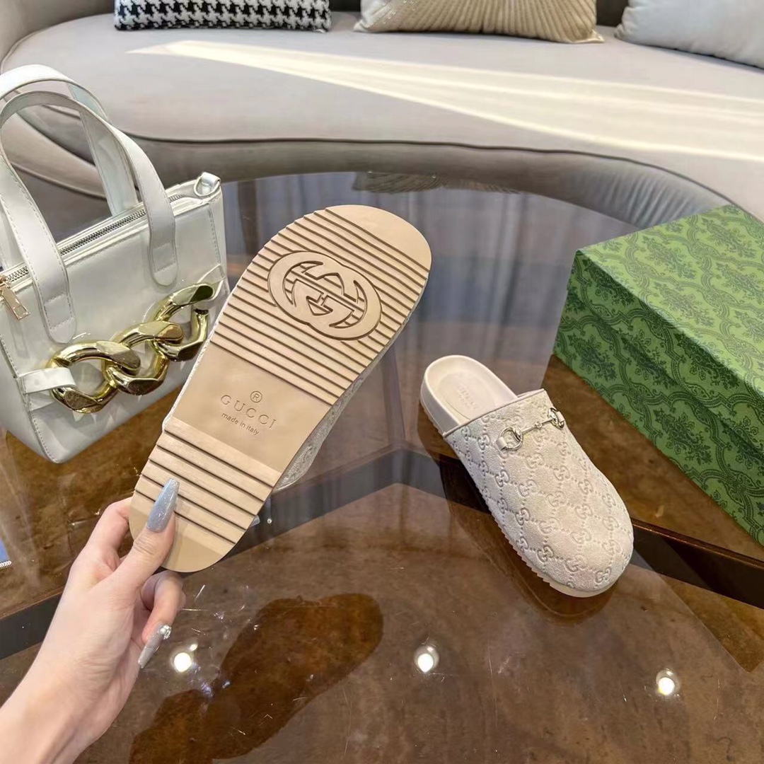 GUCCI グッチ フラットシューズ 本革 軽量 シルク 通勤 全1色 - 画像 9