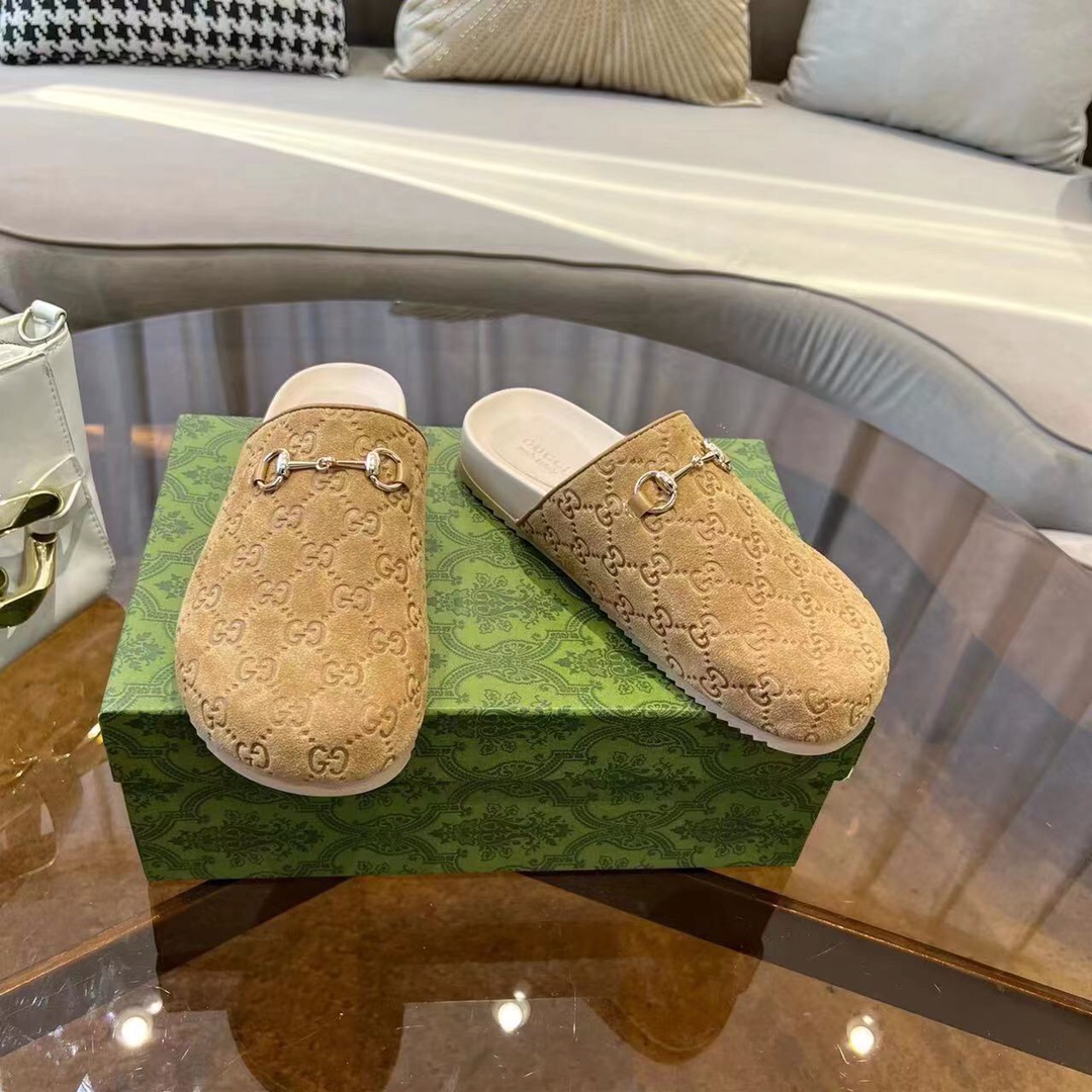 GUCCI グッチ フラットシューズ 本革 軽量 インソール付き ベージュ - 画像 8