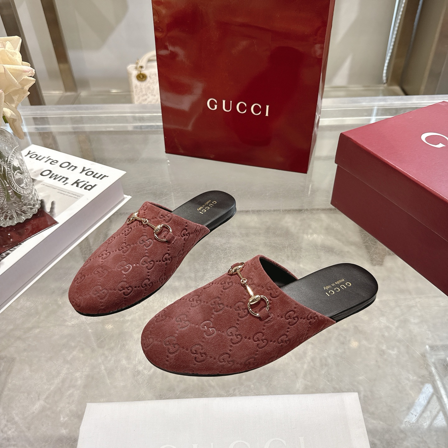 GUCCI グッチ モカシン フラットシューズ レディース レザー ブラック 全1色 - 画像 3