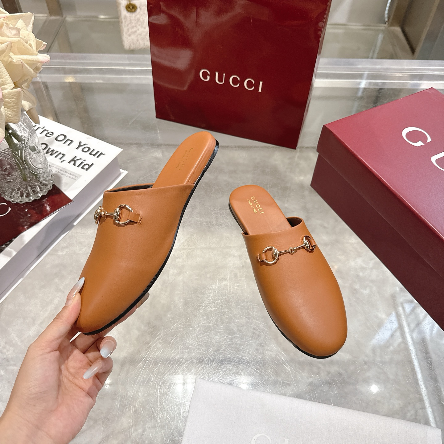 GUCCI グッチ ムール メンズ レディース 本革 通勤 通学 ブラック - 画像 4