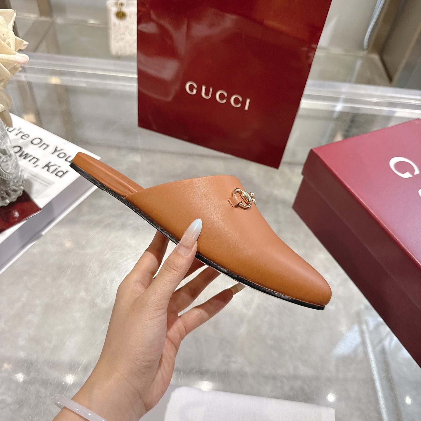 GUCCI グッチ ムール メンズ レディース 本革 通勤 通学 ブラック - 画像 5