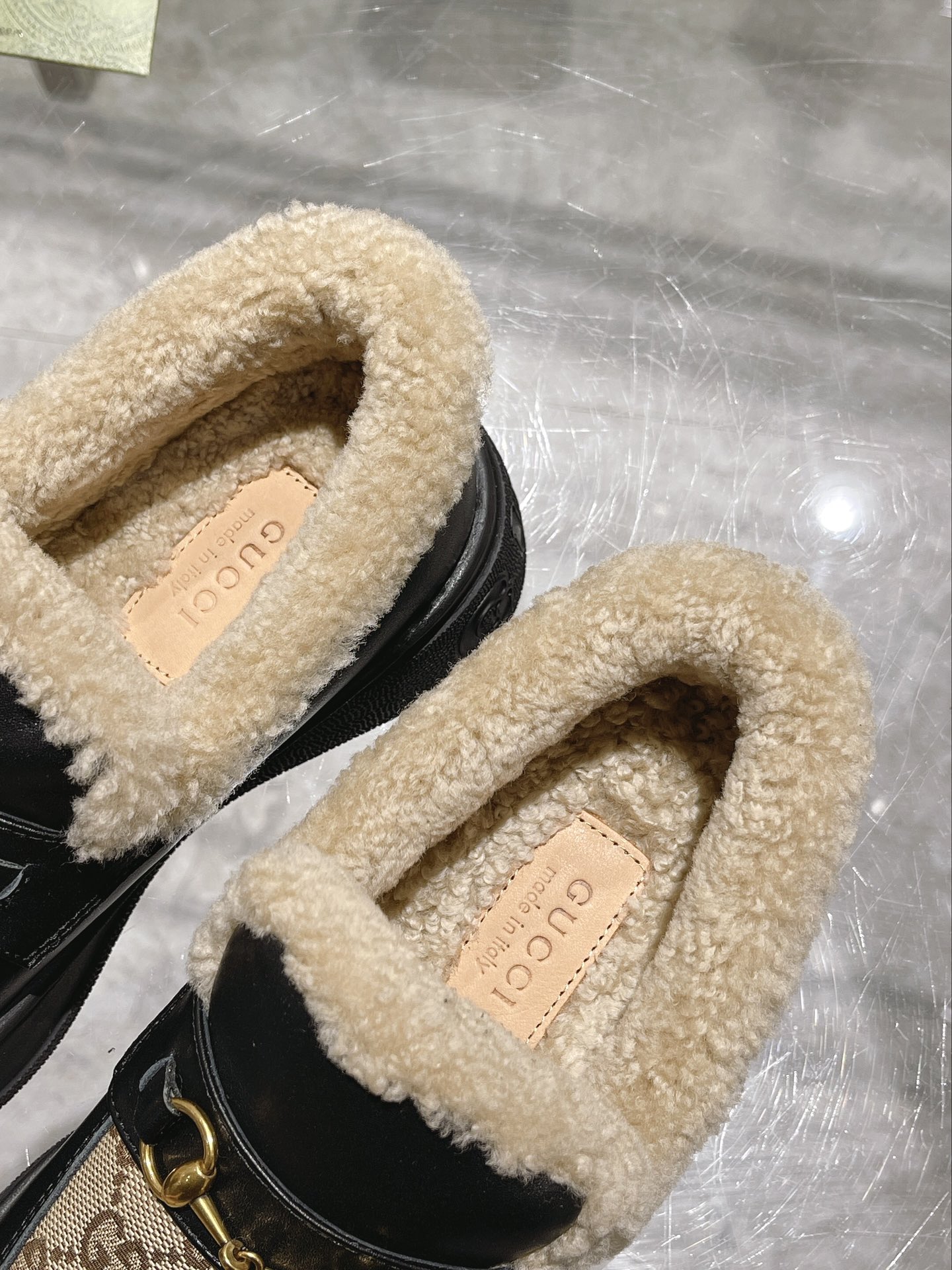 GUCCI グッチ ローファー 本革 軽量 撥水 通勤 通学 ブラック - 画像 8