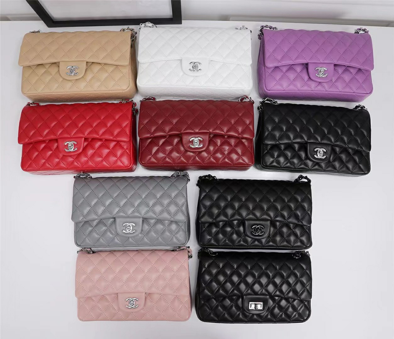 シャネル　CHANEL　マトラッセ25　CC ココマーク　Wチェーン　ダブルフラップ　ショルダーバッグ　レディース　バッグ　10色