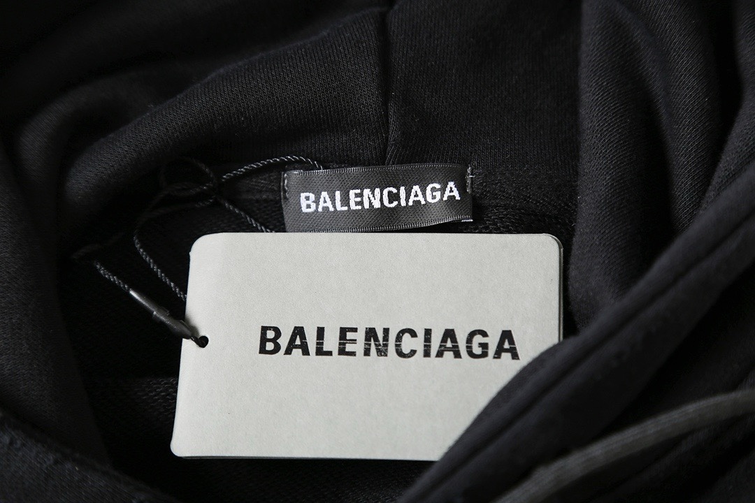 BALENCIAGA バレンシアガ ロック風フーディー ブラック - 画像 7