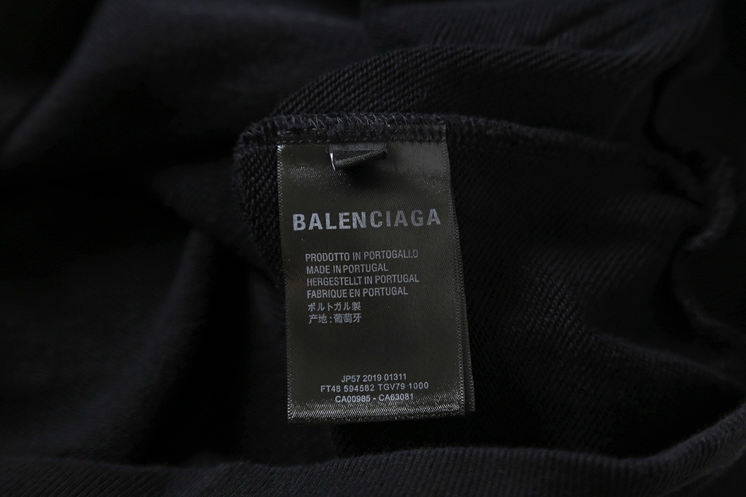 BALENCIAGA バレンシアガ ロック風フーディー ブラック - 画像 8