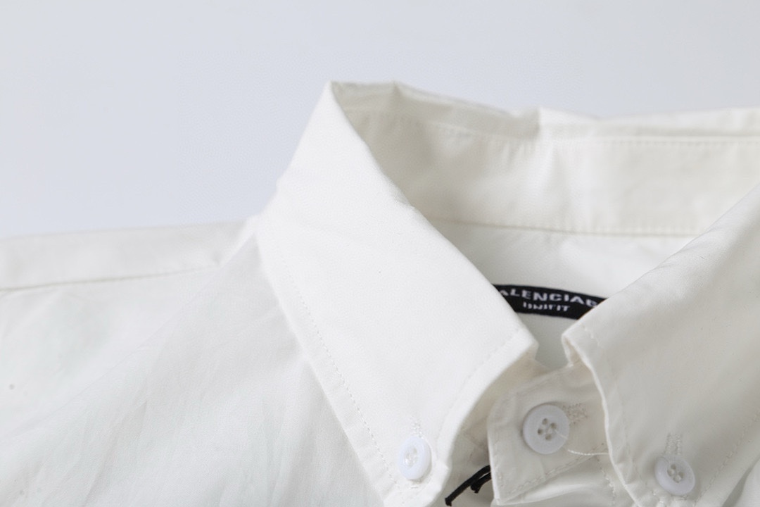 BALENCIAGA バレンシアガ ポロシャツ 七国言語印花 通勤 白色 - 画像 3