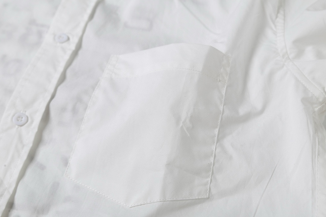 BALENCIAGA バレンシアガ ポロシャツ 七国言語印花 通勤 白色 - 画像 6