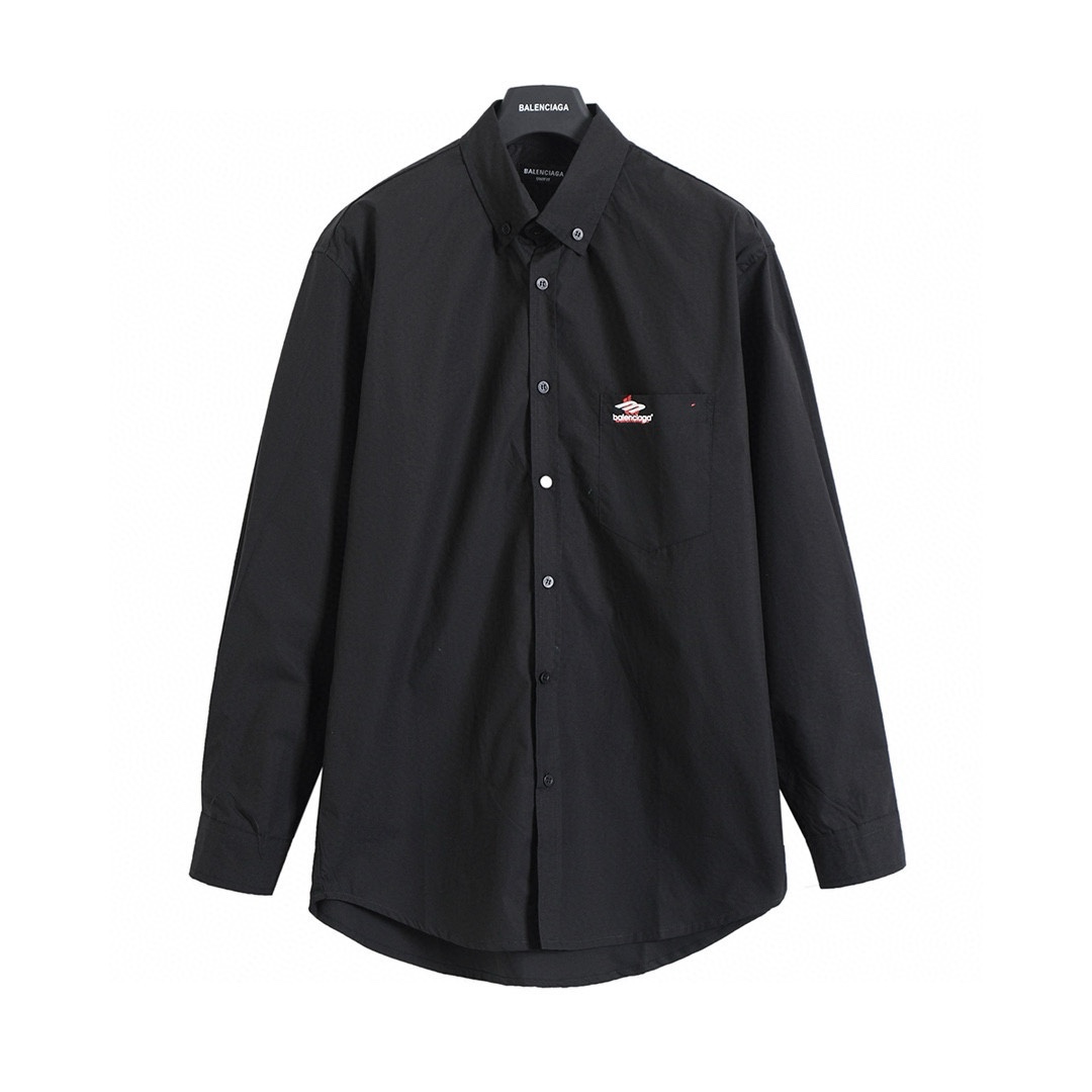 BALENCIAGA バレンシアガ ボタンダウンシャツ 通勤 全2色 - 画像 3