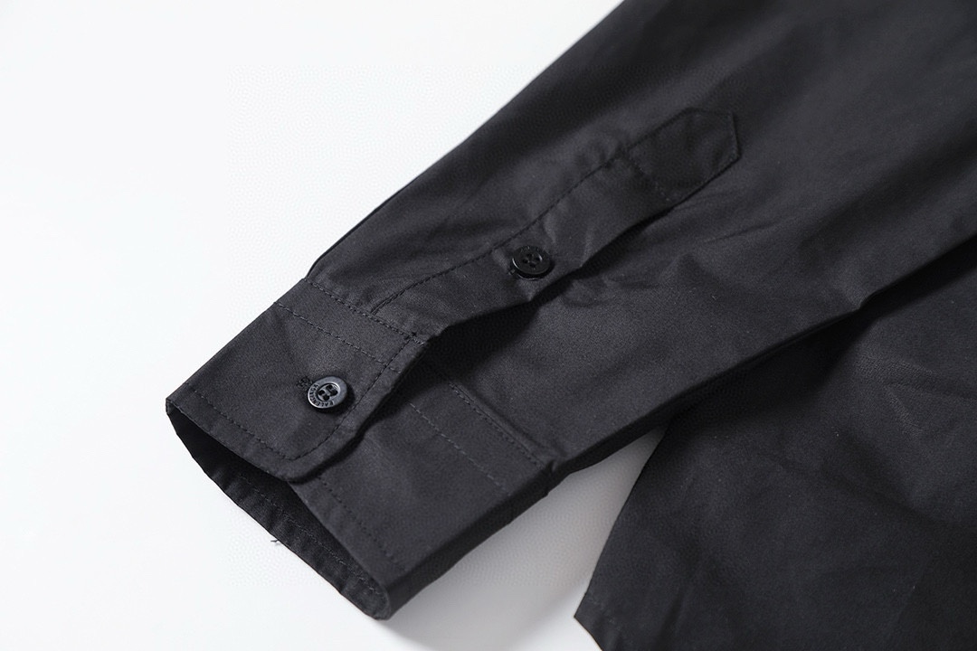 BALENCIAGA バレンシアガ ボタンダウンシャツ 通勤 黒 - 画像 6