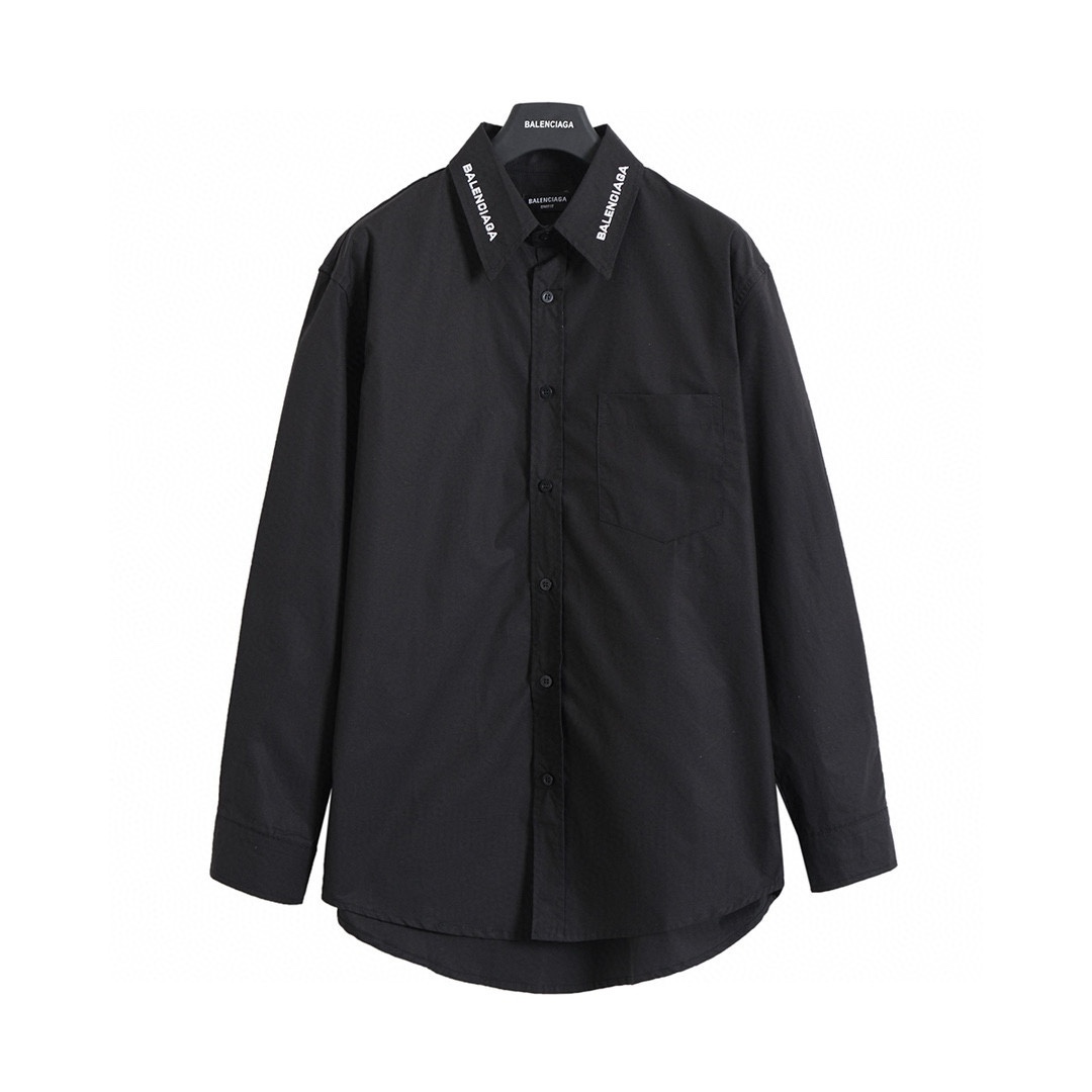 BALENCIAGA バレンシアガ ロングシャツ フラットシャツ ブラック