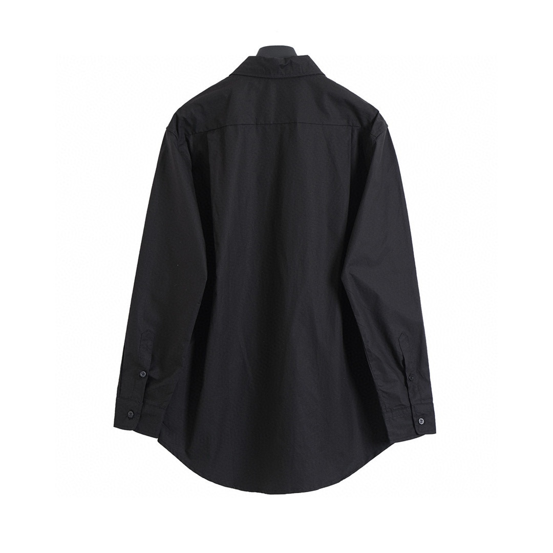 BALENCIAGA バレンシアガ ロングシャツ フラットシャツ ブラック - 画像 2