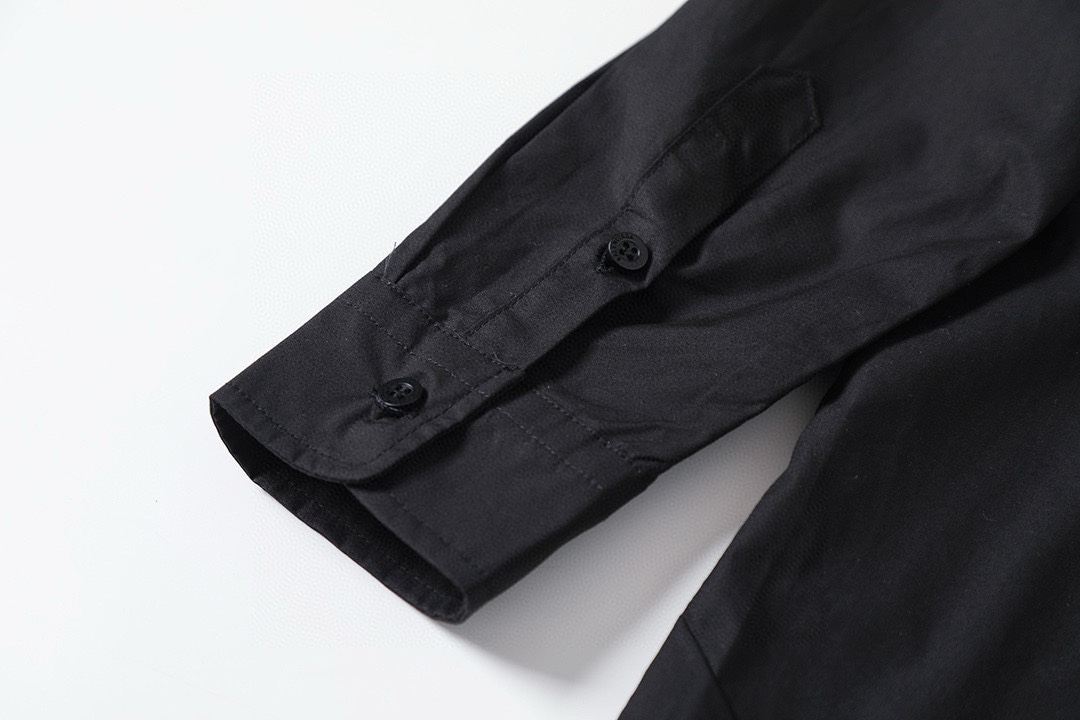 BALENCIAGA バレンシアガ ロングシャツ フラットシャツ ブラック - 画像 5