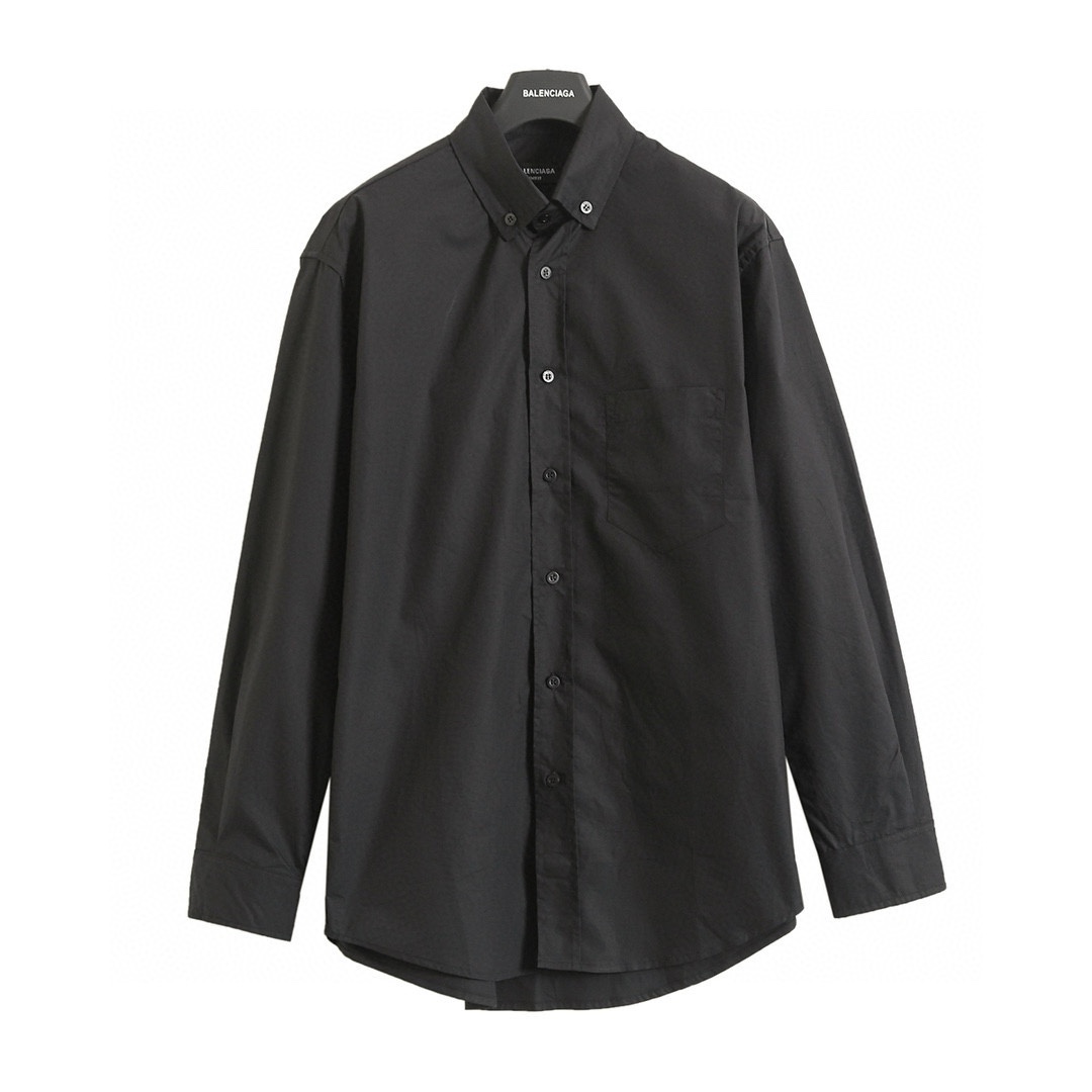 BALENCIAGA バレンシアガ ロゴプリントシャツ 黒/白 全2色 - 画像 3