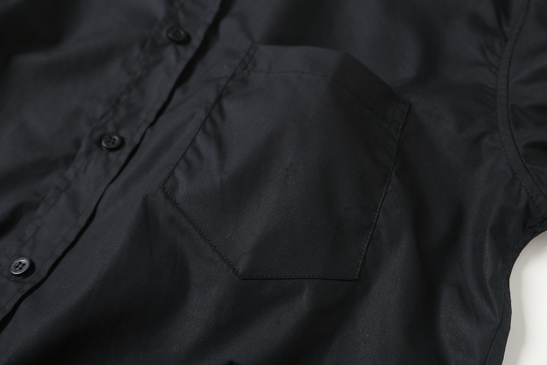 BALENCIAGA バレンシアガ ブラック シャツ 通勤 黄胶带印花 46/48/50/52 46 48 50 52 ブラック - 画像 4