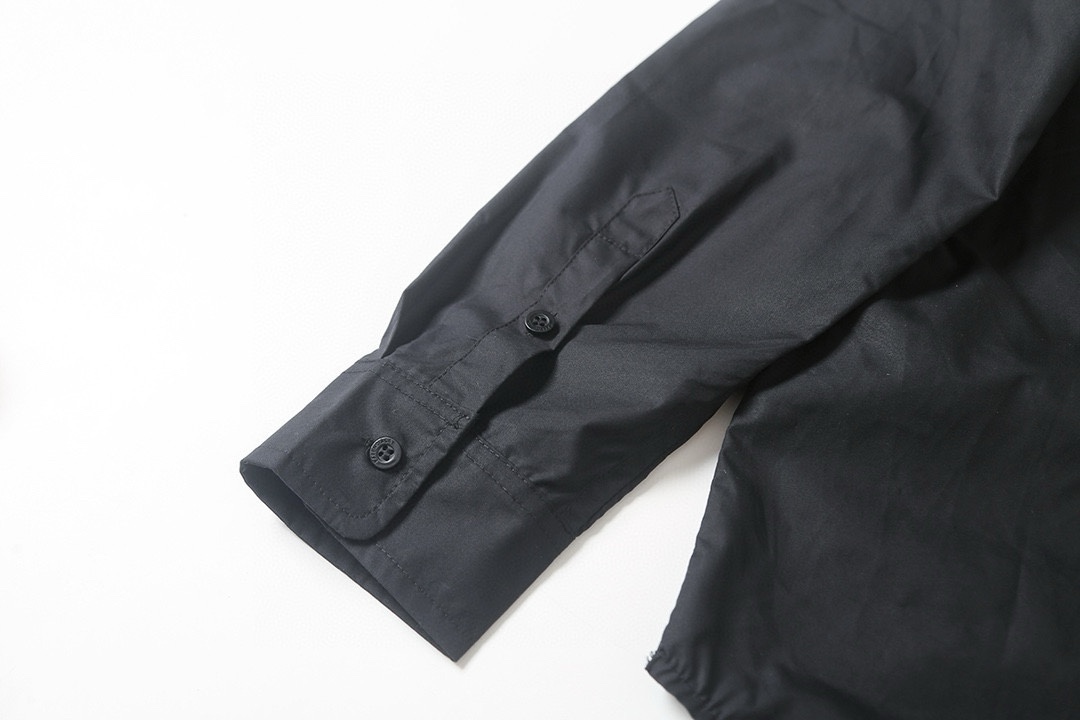 BALENCIAGA バレンシアガ ブラック シャツ 通勤 黄胶带印花 46/48/50/52 46 48 50 52 ブラック - 画像 6