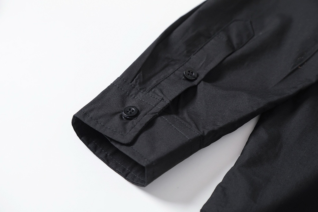 BALENCIAGA バレンシアガ フォーマルシャツ ポケット付き ブラック - 画像 7