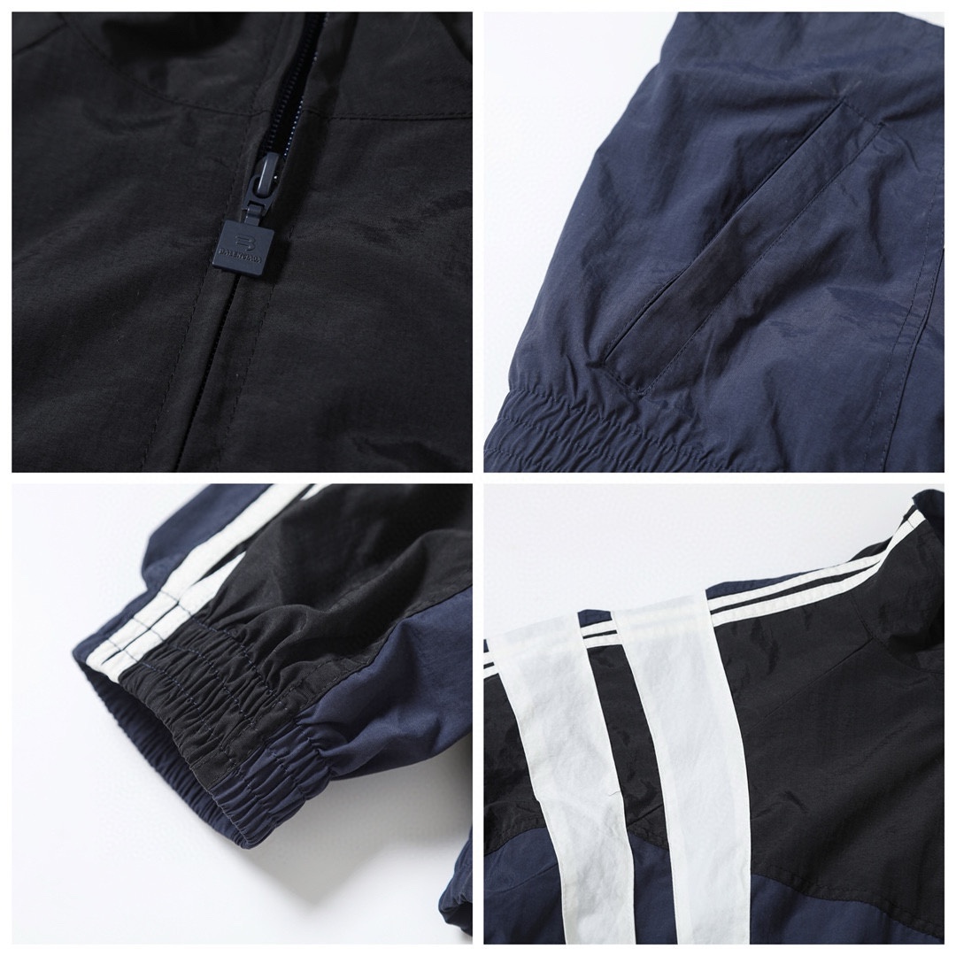 BALENCIAGA バレンシアガ フルジップジャケット 本革 ブラック ベージュ 全2色 - 画像 7