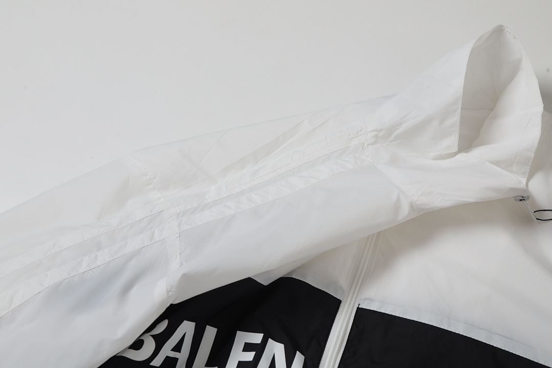 BALENCIAGA バレンシアガ ロゴパネルジャケット ブラック ホワイト 全2色 - 画像 6