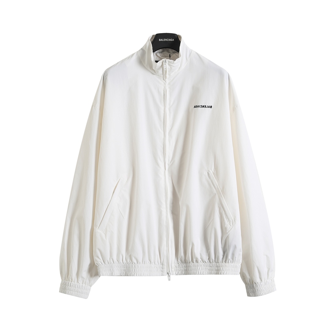 BALENCIAGA バレンシアガ フルジップジャケット ブラック/ホワイト - 画像 3