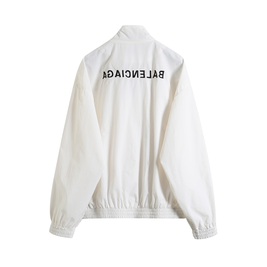 BALENCIAGA バレンシアガ フルジップジャケット ブラック/ホワイト - 画像 4