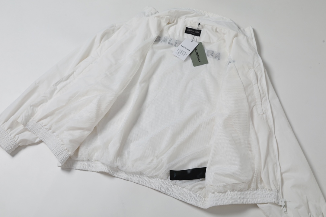 BALENCIAGA バレンシアガ フルジップジャケット ブラック/ホワイト - 画像 5