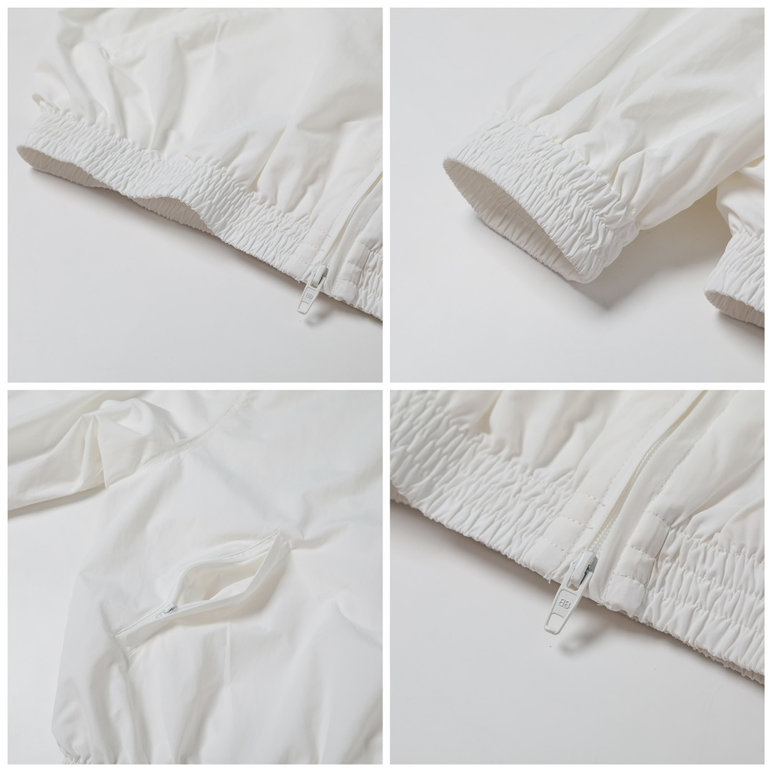 BALENCIAGA バレンシアガ フルジップジャケット ブラック/ホワイト - 画像 7