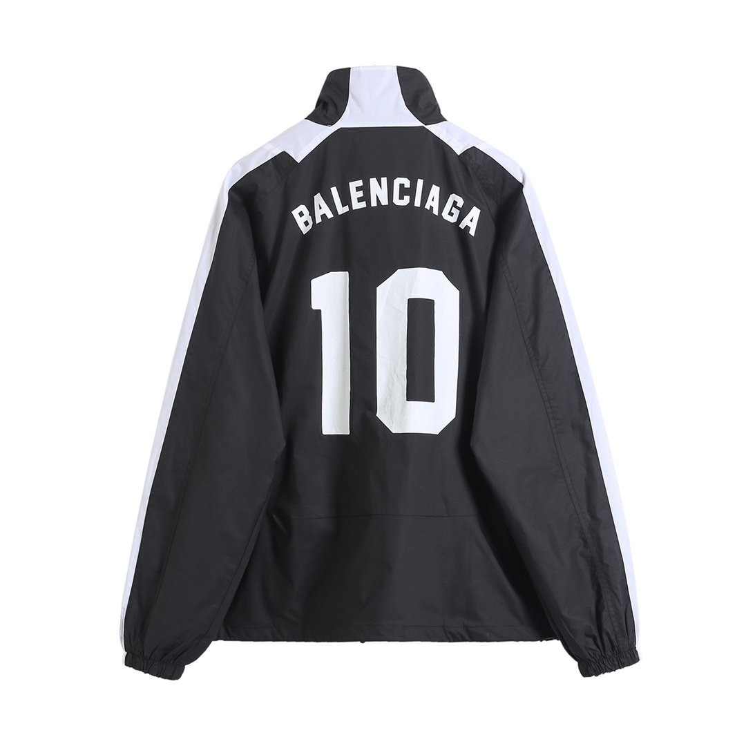 BALENCIAGA バレンシアガ フルジップジャケット 本革 通勤 通学 黒色 - 画像 2