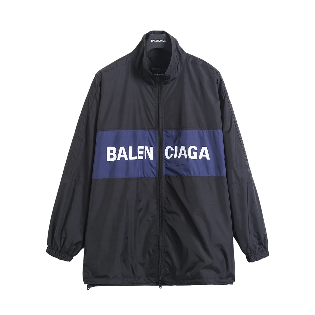 BALENCIAGA バレンシアガ フリースジャケット メンズ 黒ブルー 全2色