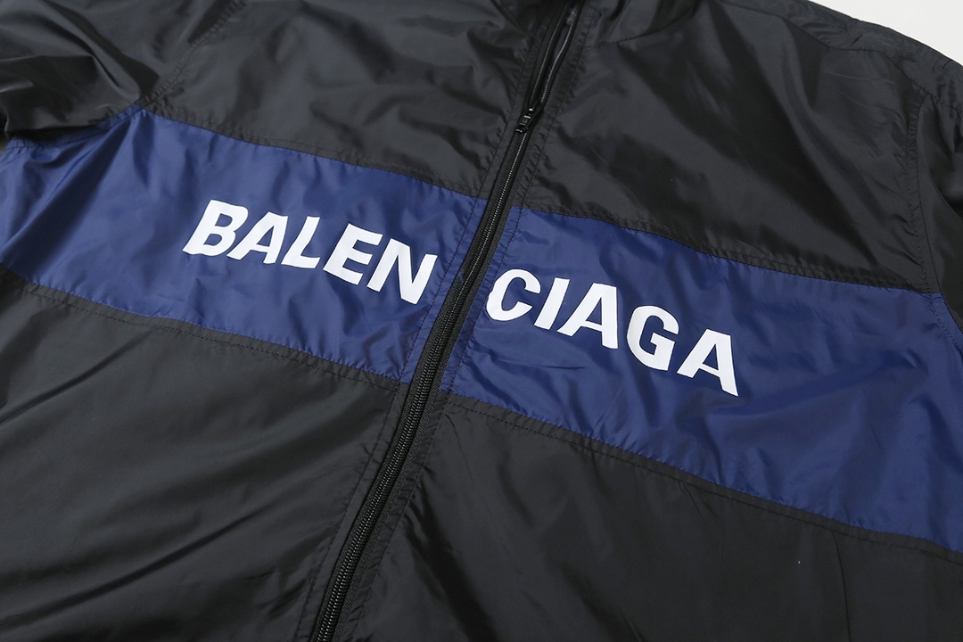 BALENCIAGA バレンシアガ フリースジャケット メンズ 黒ブルー 全2色 - 画像 3