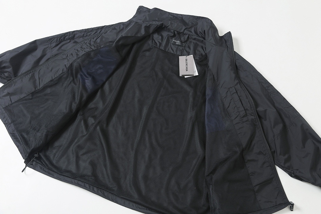 BALENCIAGA バレンシアガ フリースジャケット メンズ 黒ブルー 全2色 - 画像 4