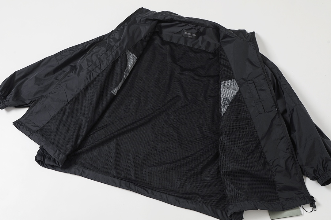 BALENCIAGA バレンシアガ フルジップジャケット 本革 ブラック - 画像 3