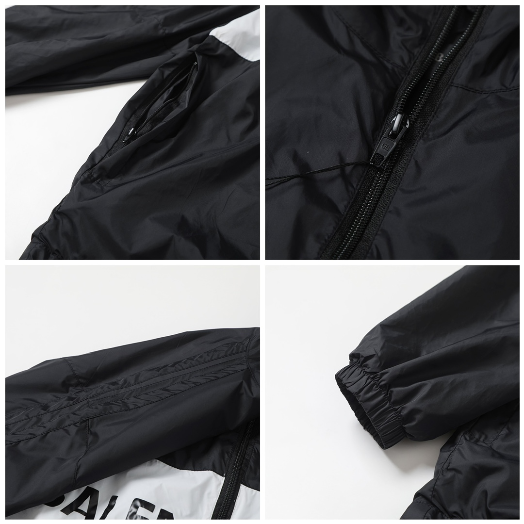 BALENCIAGA バレンシアガ フルジップジャケット 本革 ブラック - 画像 6