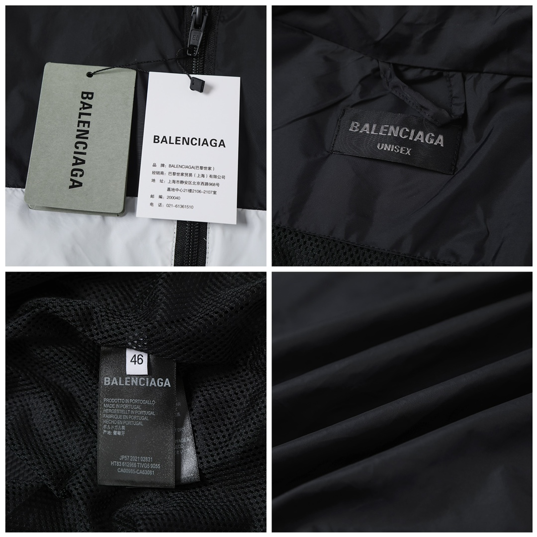 BALENCIAGA バレンシアガ フルジップジャケット 本革 ブラック - 画像 8